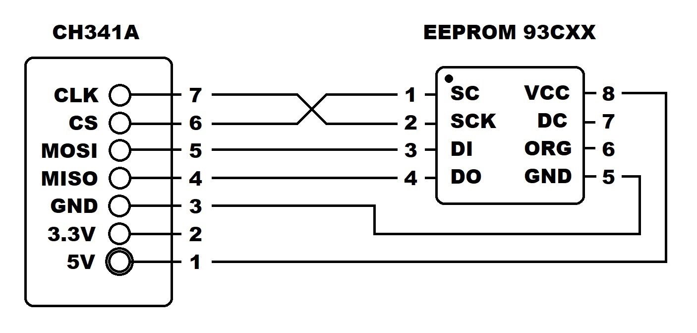 Схема подключения программатора
